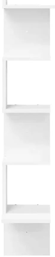 Estante de canto p/ parede contraplacado 32x32x127,5 cm branco