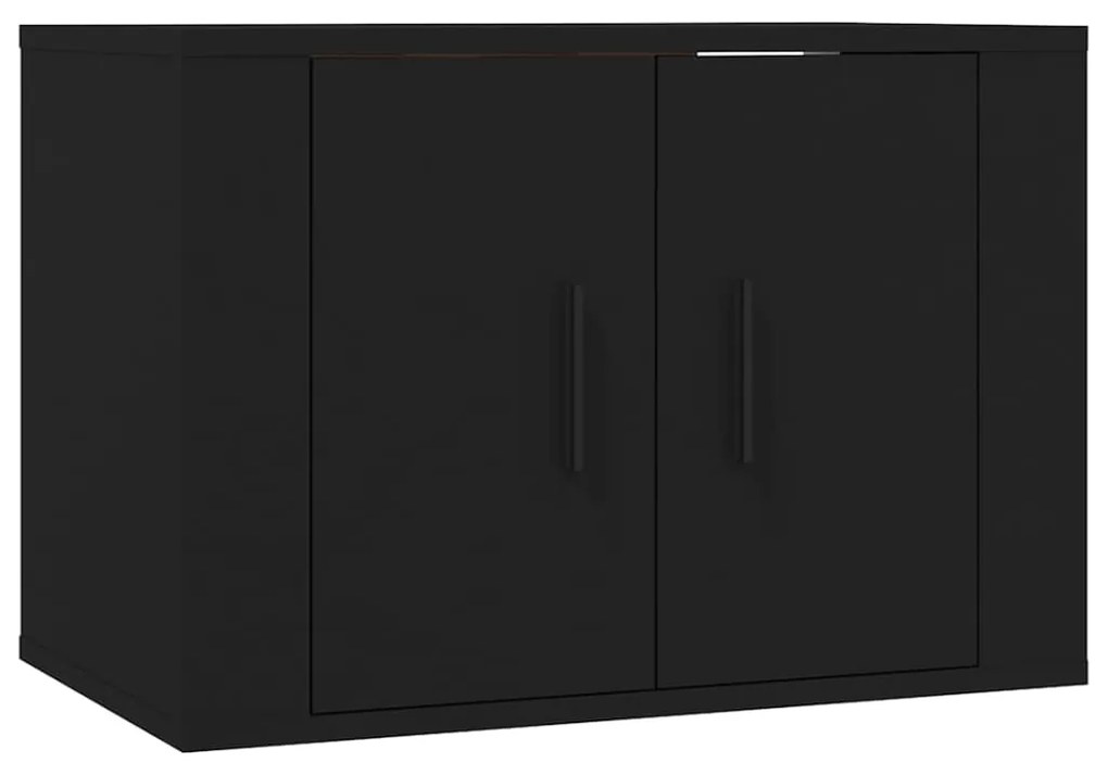 Móveis de TV de parede 3 pcs 57x34,5x40 cm preto