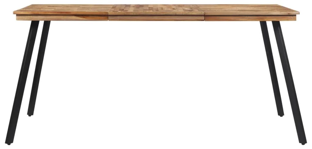 Mesa de jantar 169x98,5x76 cm madeira de teca maciça