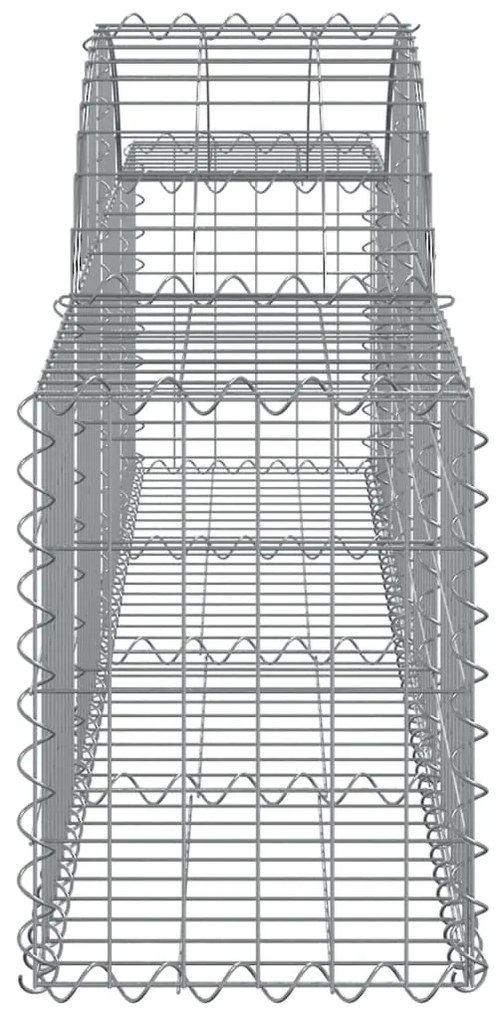 Cestos gabião arqueados 25pcs 200x30x40/60 cm ferro galvanizado