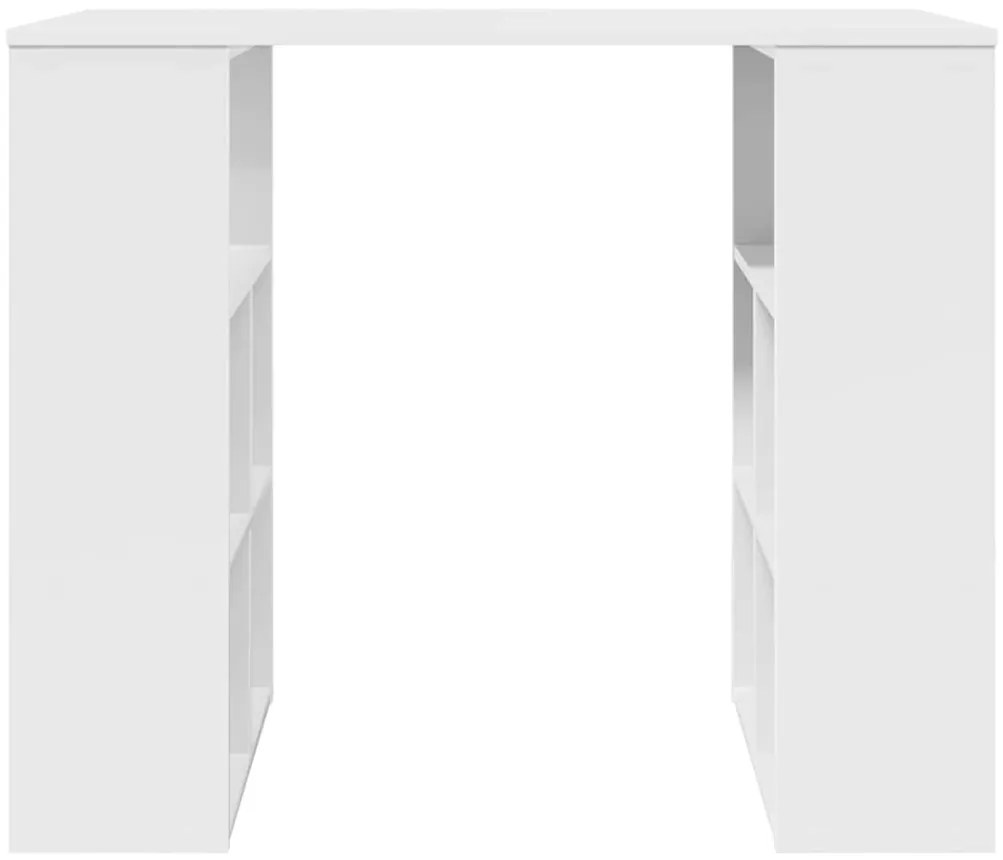 mesa de canto branca Branca MDF Médio Armazenamento