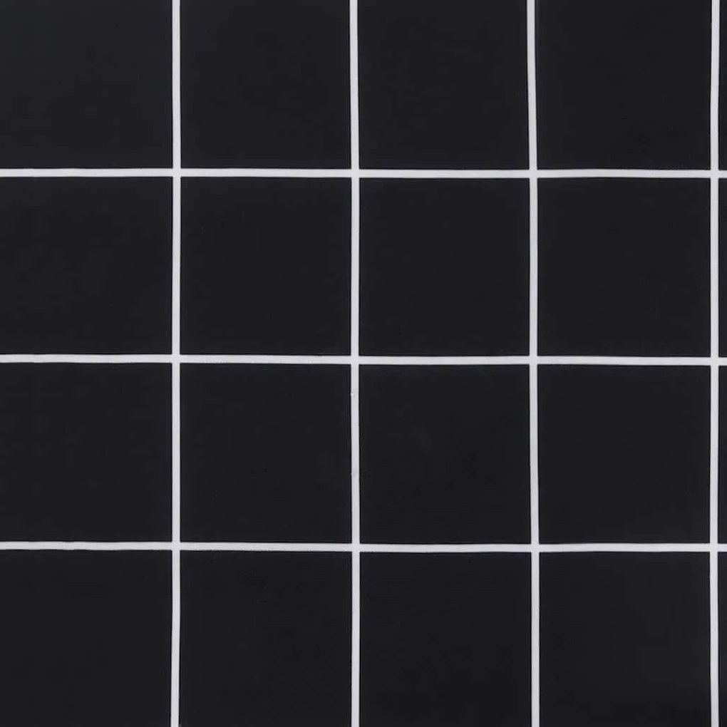 Almofadões para paletes 2 pcs tecido xadrez preto
