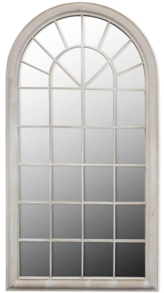 Espelho jardim rústico arqueado 60x116cm uso interior/exterior