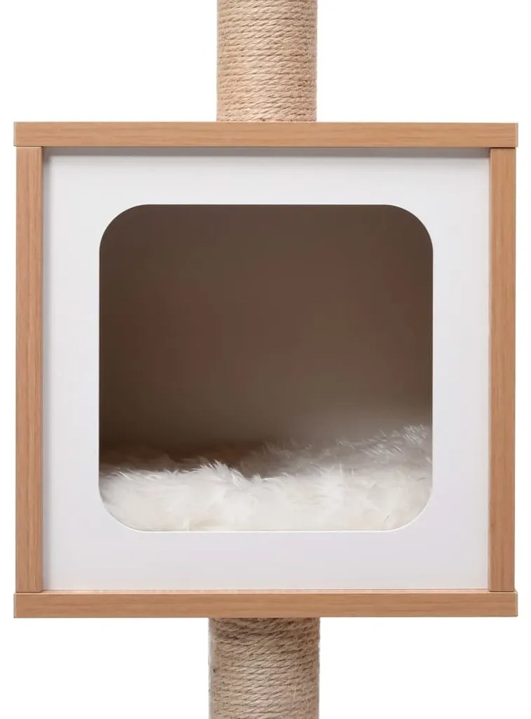 Árvore para gatos com tapete arranhador sisal 82 cm