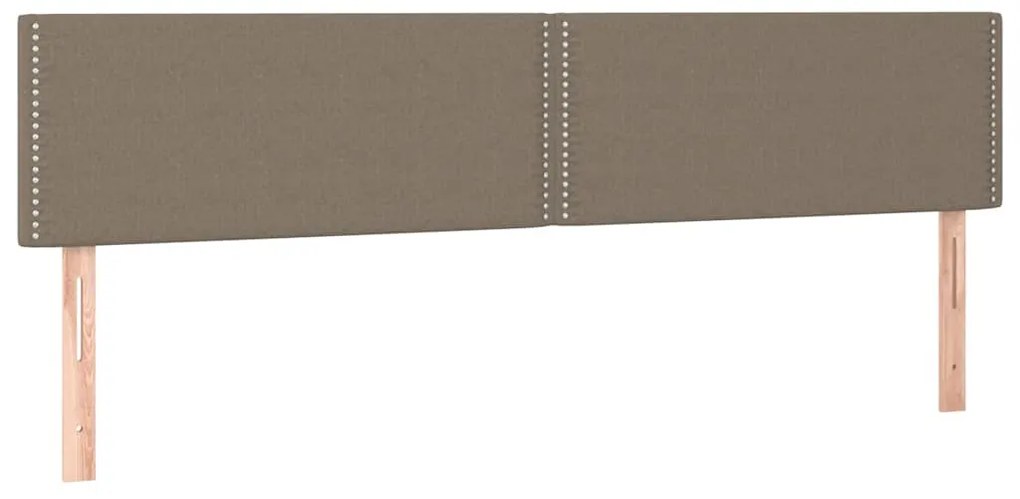 Cama boxspring c/ colchão 120x190cm tecido castanho-acinzentado