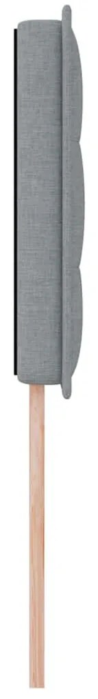 Cabeceira vidaXL Design Linhas Cinza Claro 100 cm Tecido