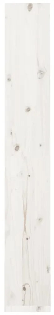 Estante/divisória 60x30x199,5 cm madeira de pinho maciça branco