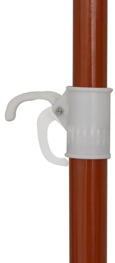Guarda-sol de jardim com poste de aço 180 cm cor areia