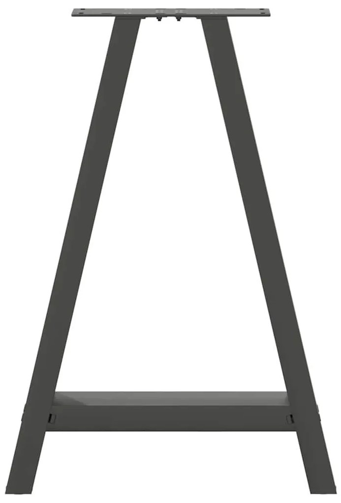 Pés para mesa de jantar em formato A, 2 peças, antracite, 50x(72-73) c