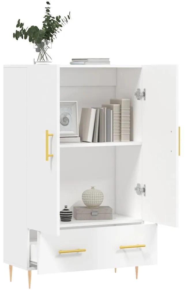 Aparador alto 69,5x31x115 cm derivados de madeira branco