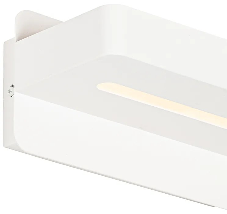 Candeeiro de parede moderno branco incl. LED com USB - Ted Moderno