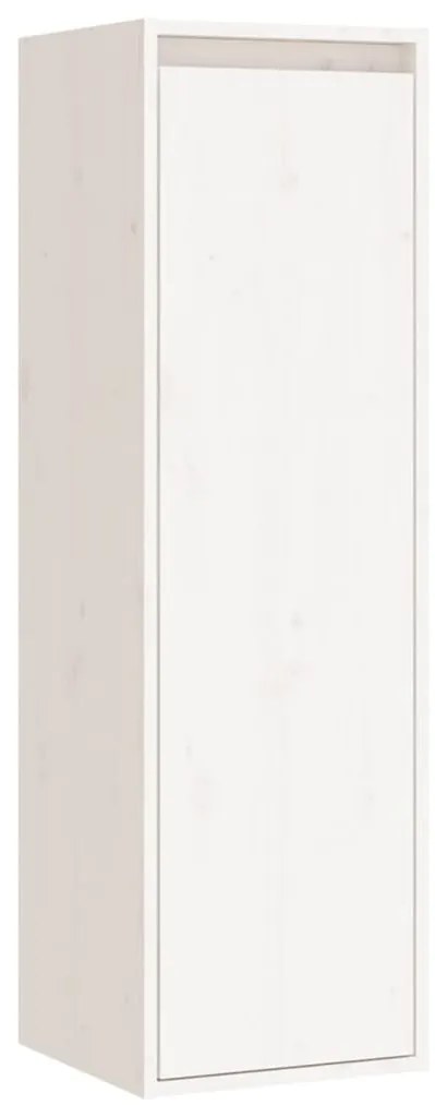 Móveis de TV 3 pcs madeira de pinho maciça branco