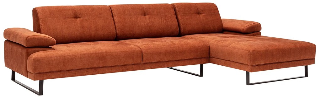 Sofá de Canto Mustang – Laranja – 314 x 174 cm