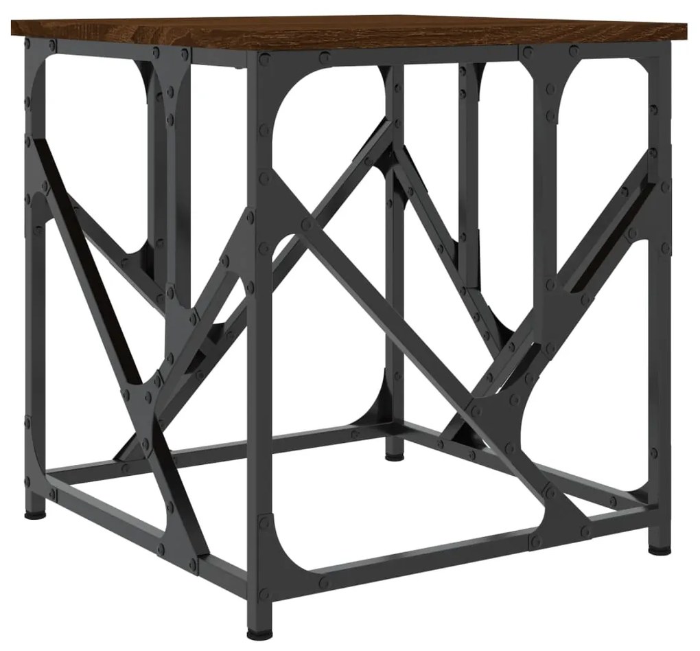 Mesa de centro 45x45x47,5cm derivados madeira carvalho castanho