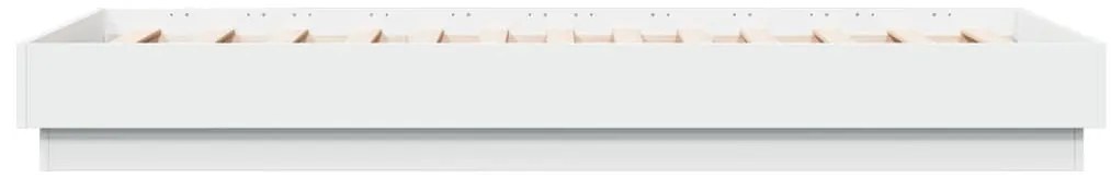 Estrutura de cama 75x190 cm derivados de madeira branco