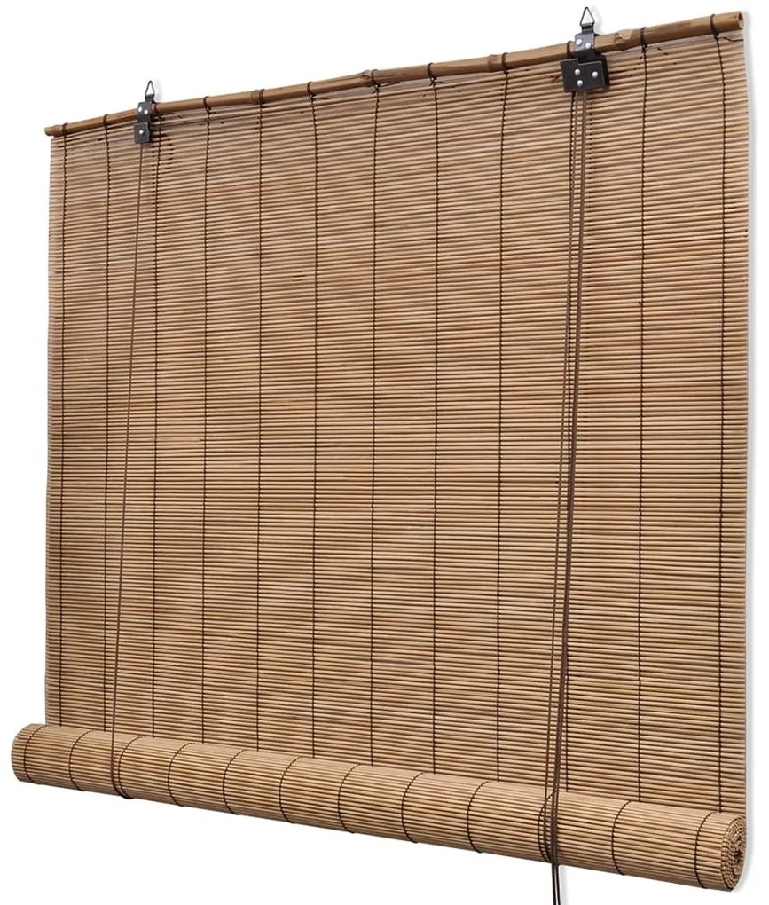 Estore de enrolar 150 x 220 cm bambu castanho