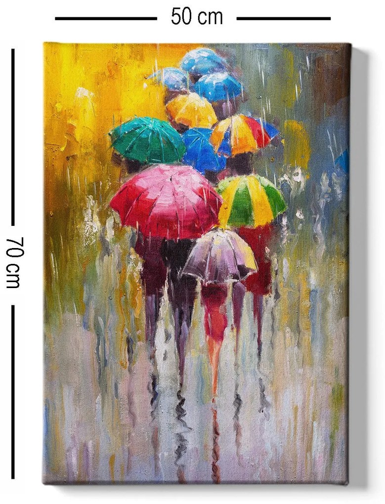 Pintura Decorativa em Tela 613776053 – Multicolor – 50 x 70 cm