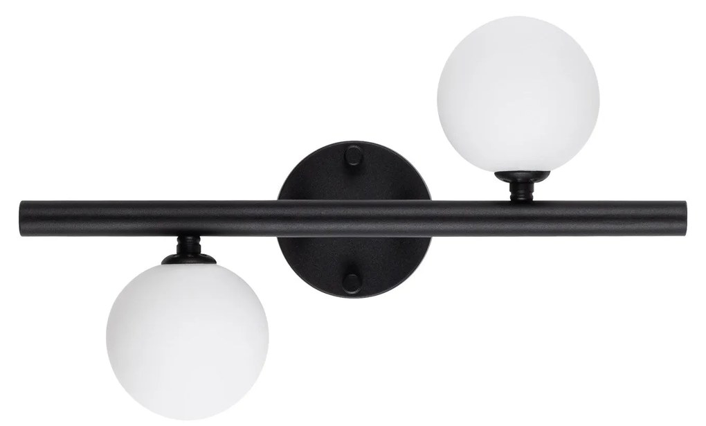 Candeeiro de Parede Domino – Preto e Branco – 40 x 12 x 26 cm