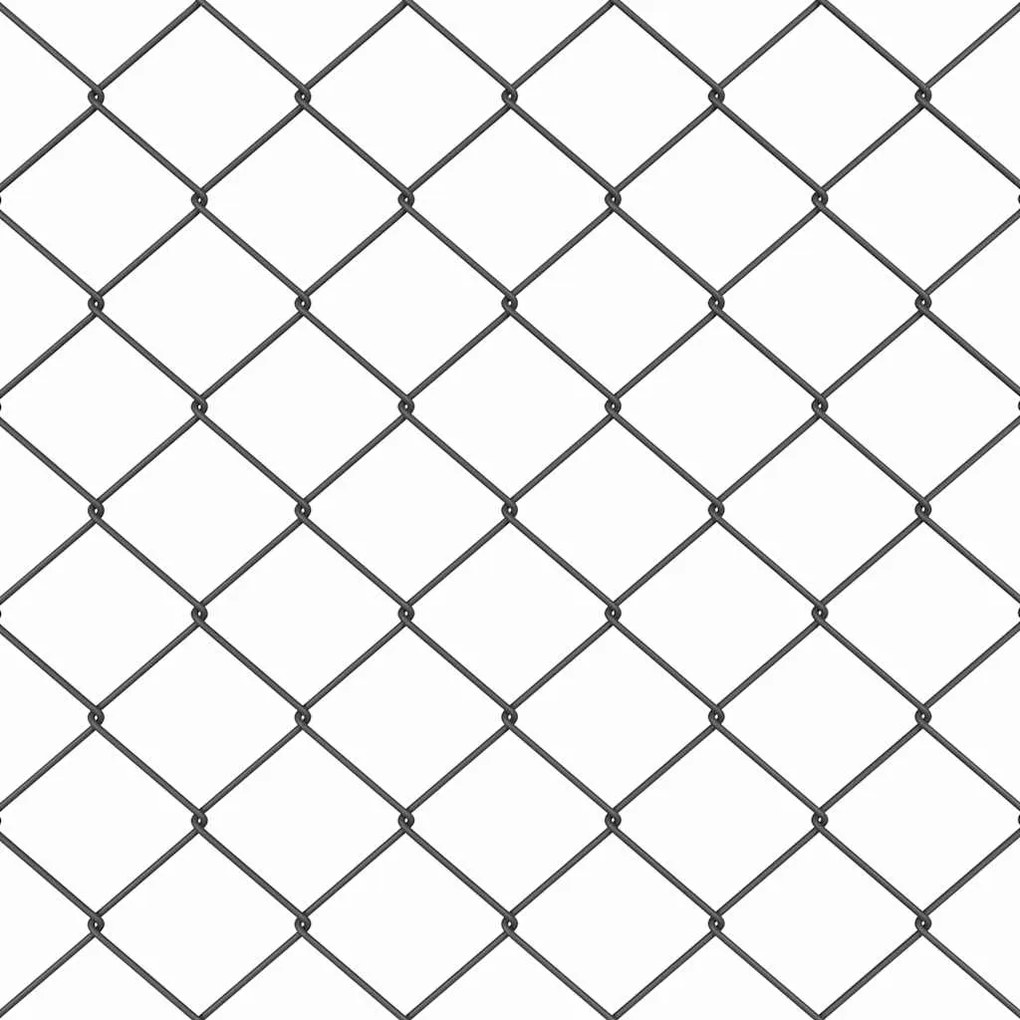 Conjunto de Postes de Cerca Prateado 10 x 1.4 m Aço Galvanizado