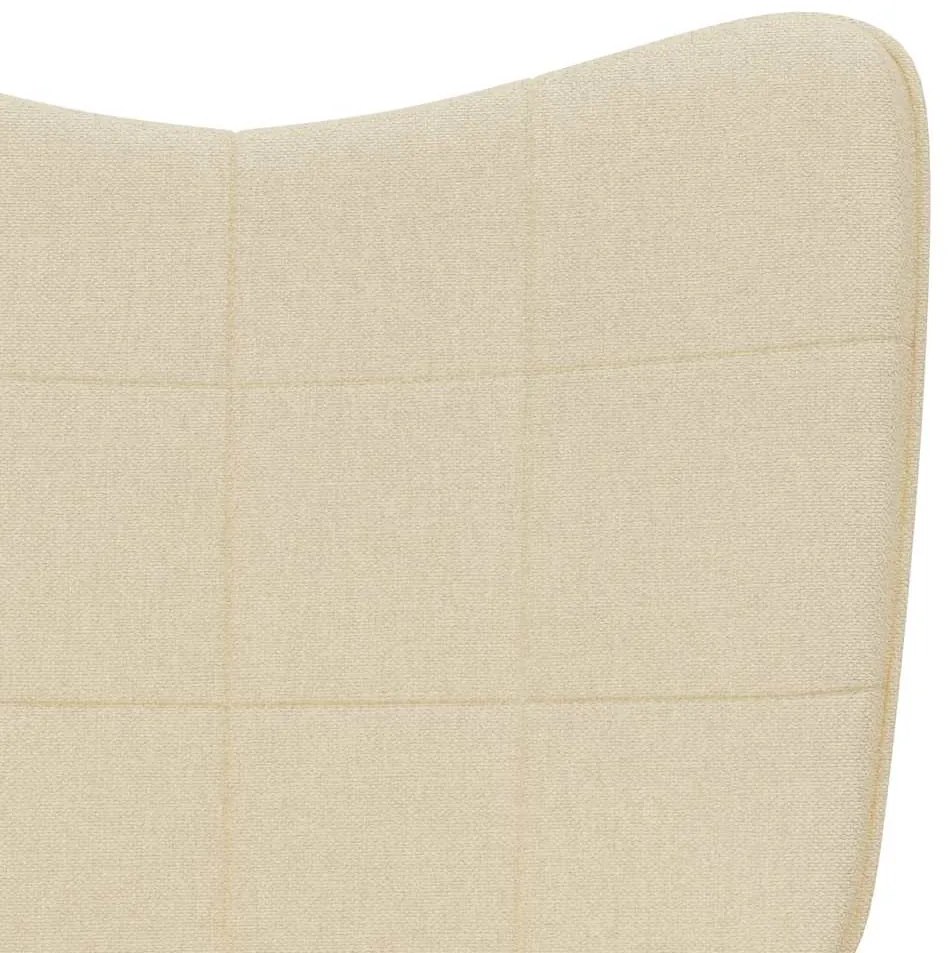 Cadeira de baloiço tecido cor creme