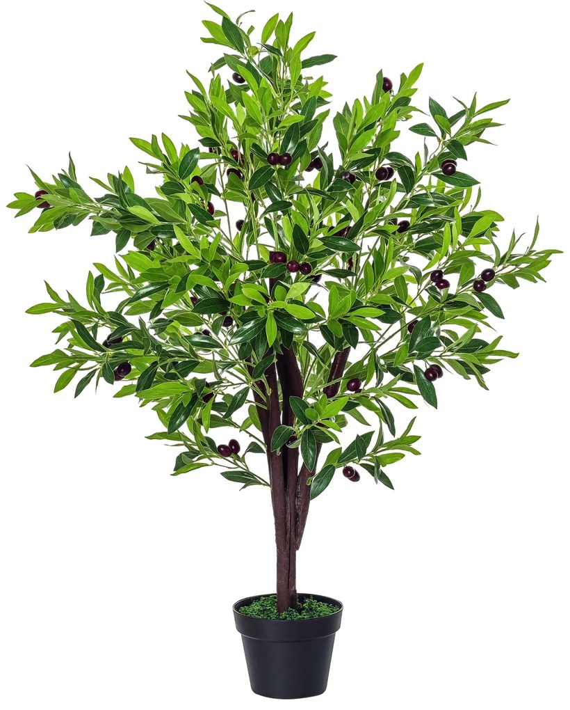 Planta Artificial com Altura 120cm Oliveira Artificial com 1080 Azeito
