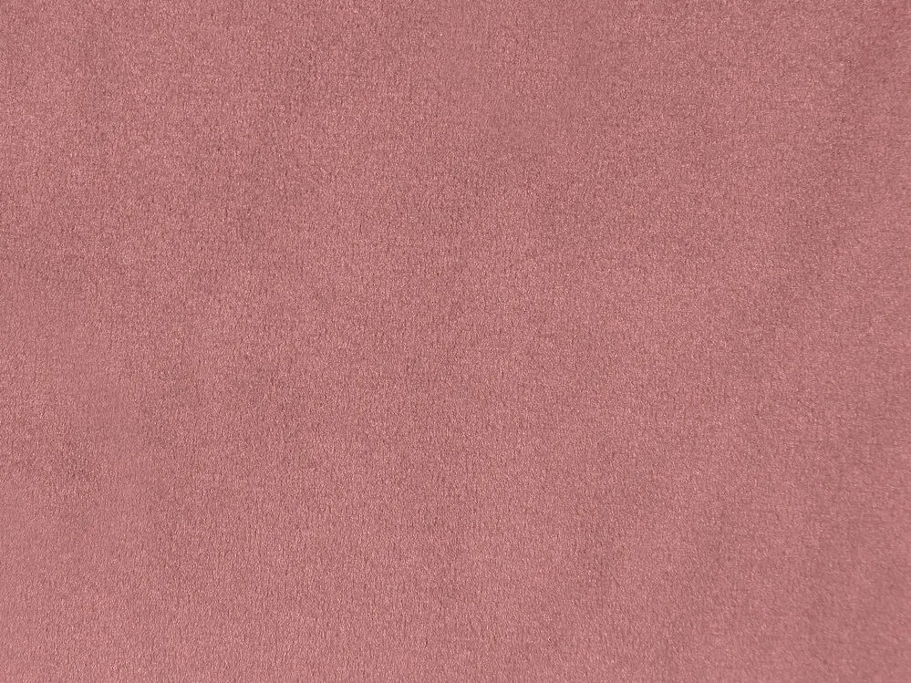 Sofá 3 lugares em veludo rosa MAURA Beliani