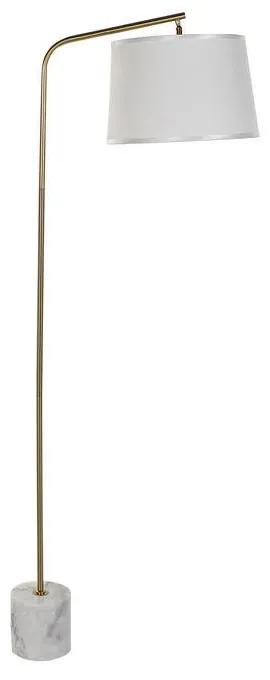 Luminária de chão DKD Home Decor Branco Metal Tecido Mármore Dourado 40 W (53.5 x 35 x 156.5 cm)