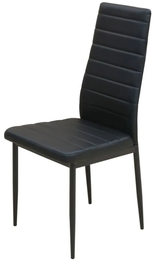 Conjunto mesa de jantar e cadeiras 3 pcs preto