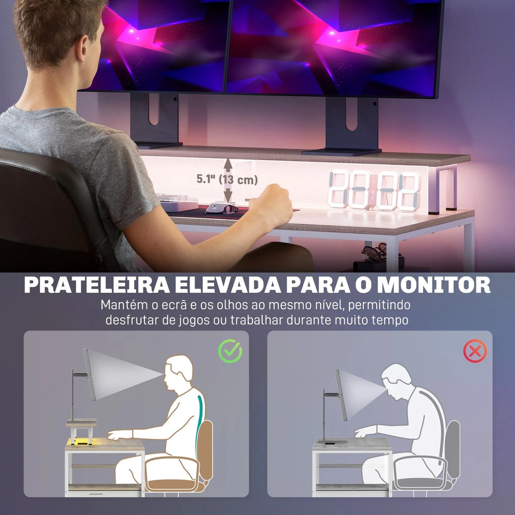 Secretária de Canto – Modelo Trani – 5x48x75 – Moderna – Branco