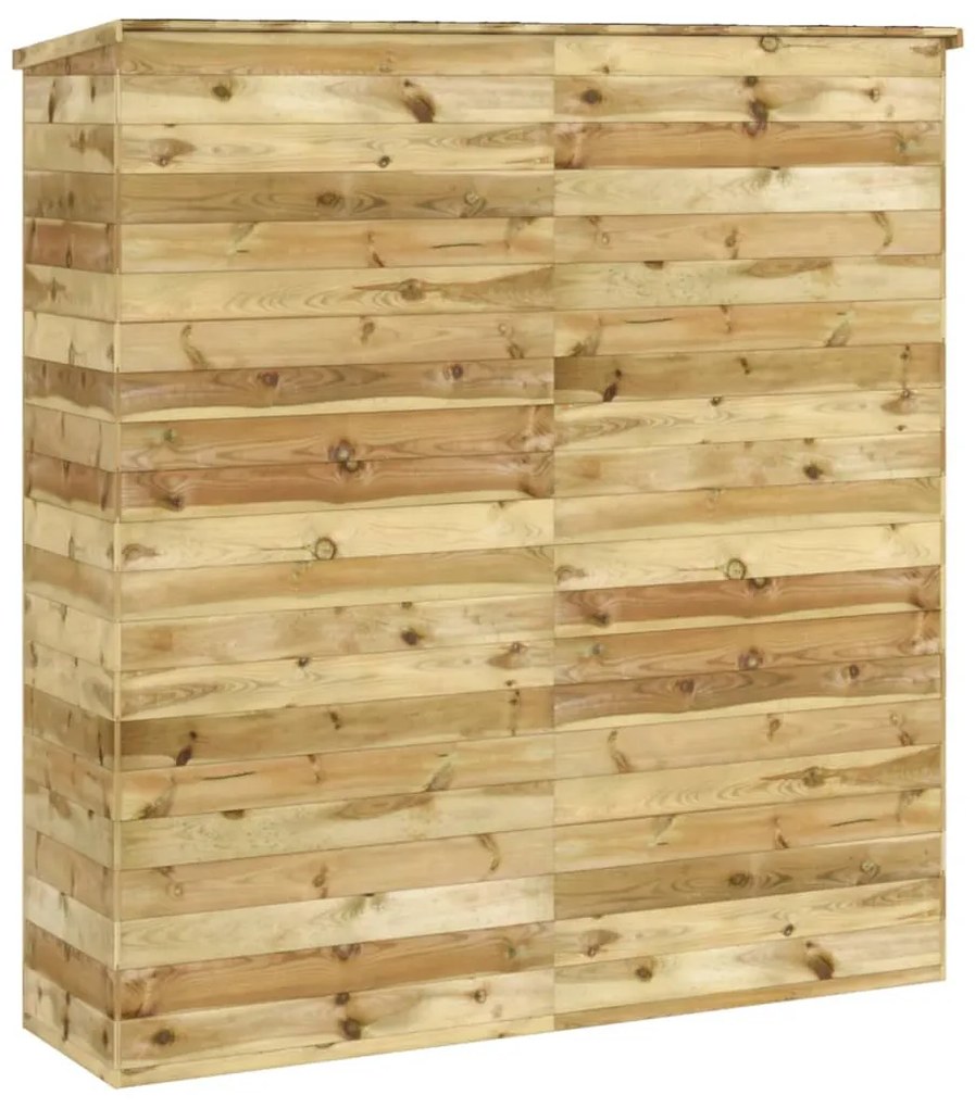 Abrigo p/ ferramentas de jardim 163x50x171 cm pinho maciço