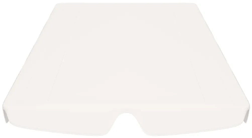 Toldo suplente baloiço jardim 188/168x145/110 cm branco