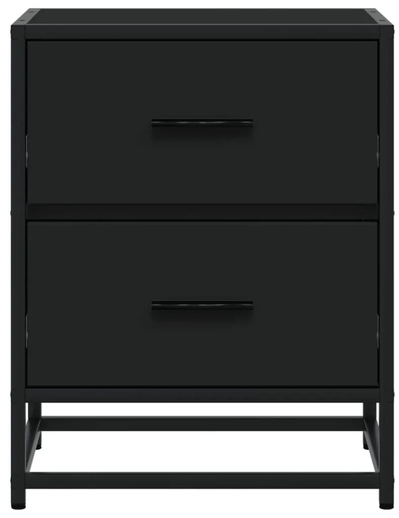 Mesa de cabeceira 40x31x50 cm derivados de madeira preto