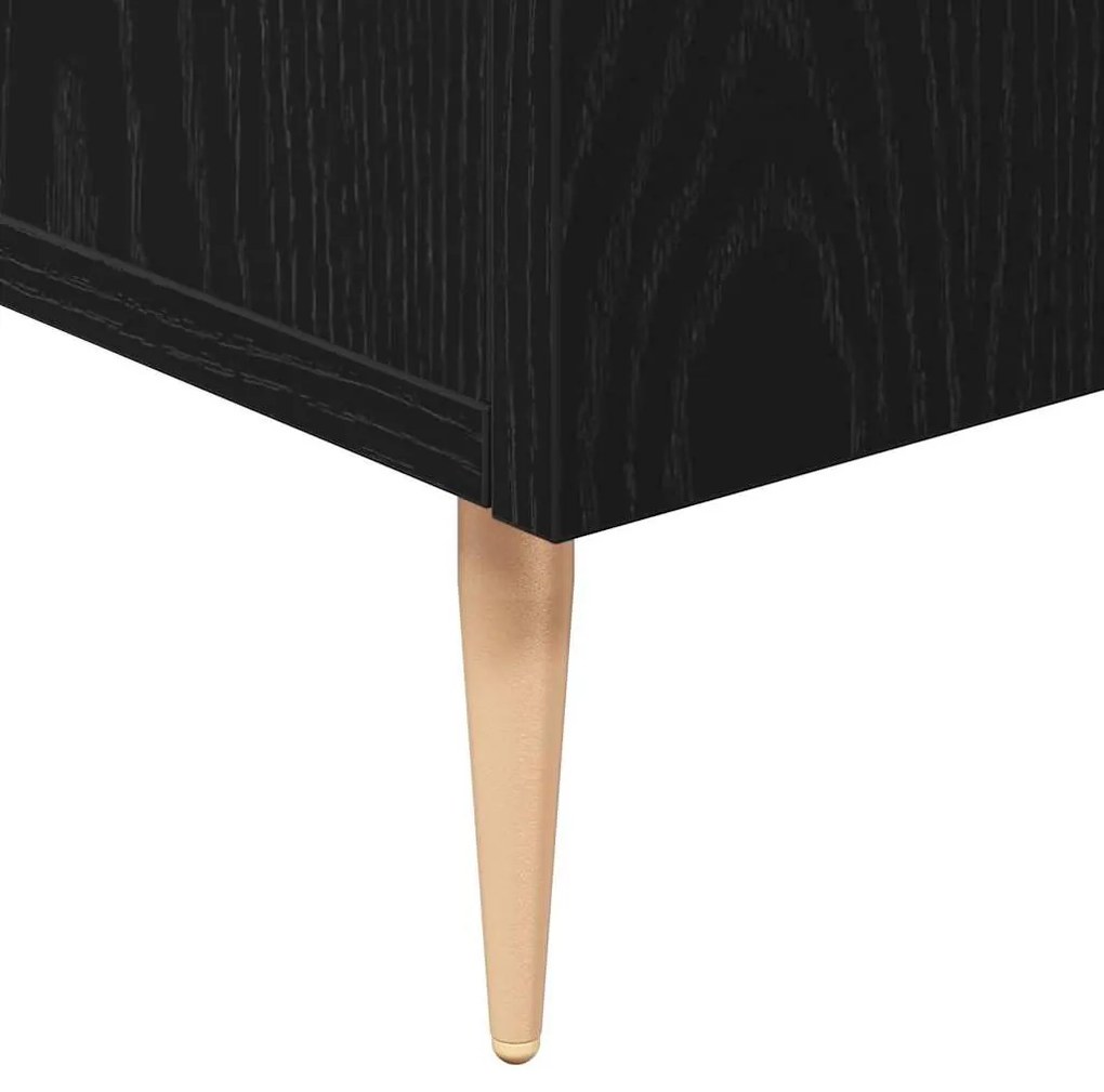 Buffet vidaXL Preto Carvalho 90x34x80 cm em Madeira de Engenharia