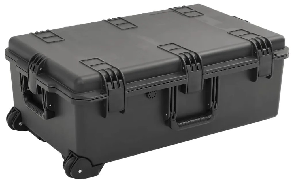 vidaXL Mala de viagem portátil 79,5x51,5x30,5 cm PP preto