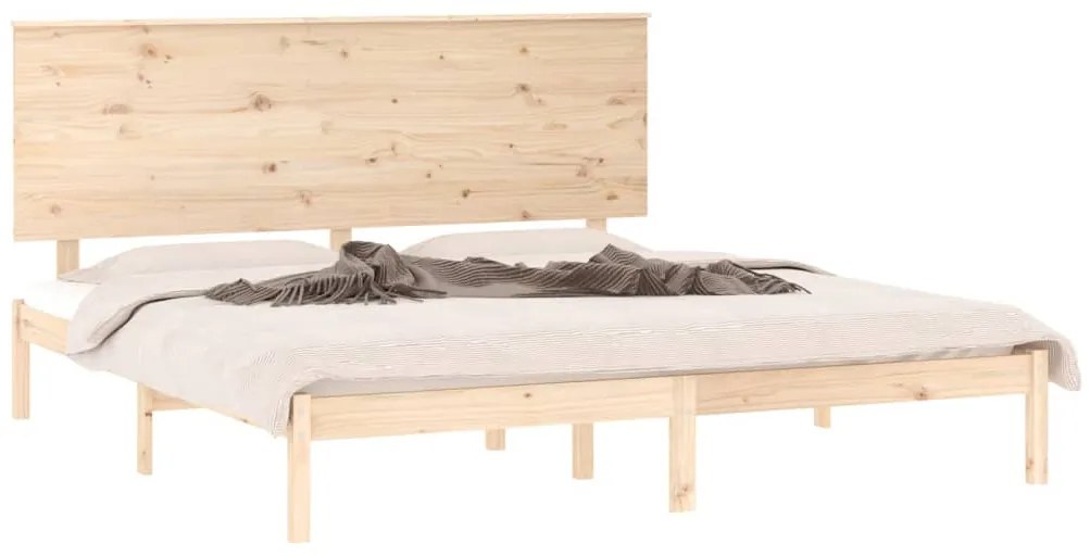 Cama sem colchão 160x200 cm madeira de pinho maciça