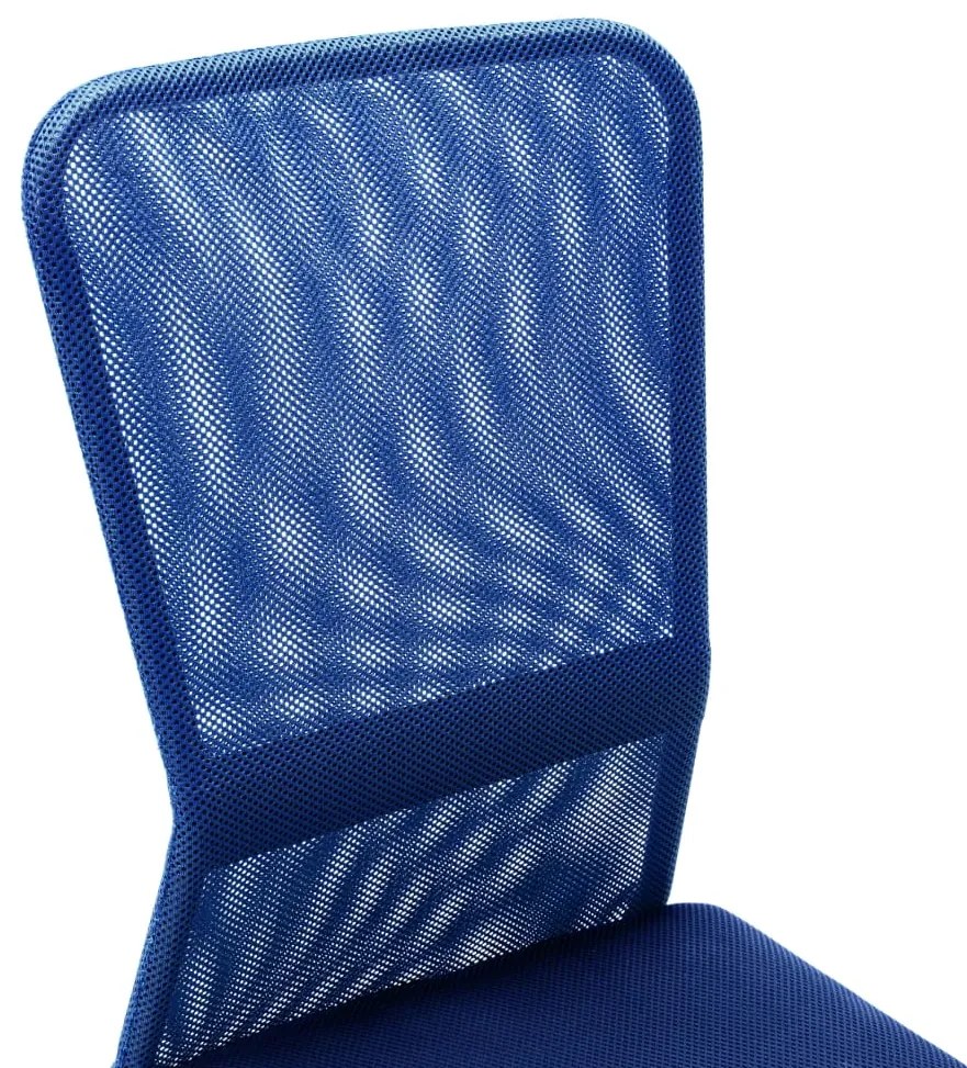 Cadeira de escritório 44x52x100 cm tecido de malha azul