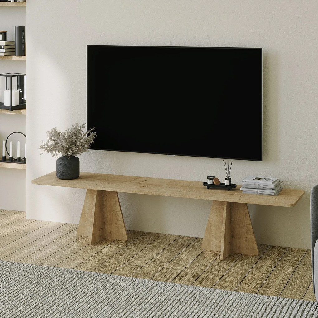 Móvel TV Mushroom – Carvalho Safira – 180 cm x 40 cm x 42 cm