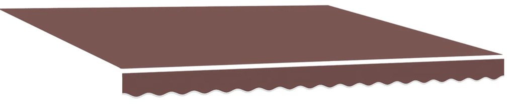 Toldo Retrátil Automático Castanho 400x300 cm