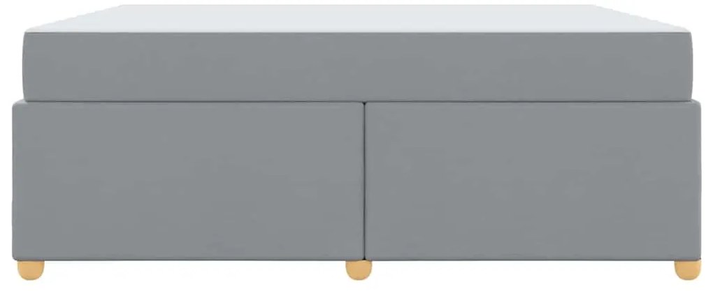 Estrutura de cama com colchão Cinzento-claro 180 x 200 cm