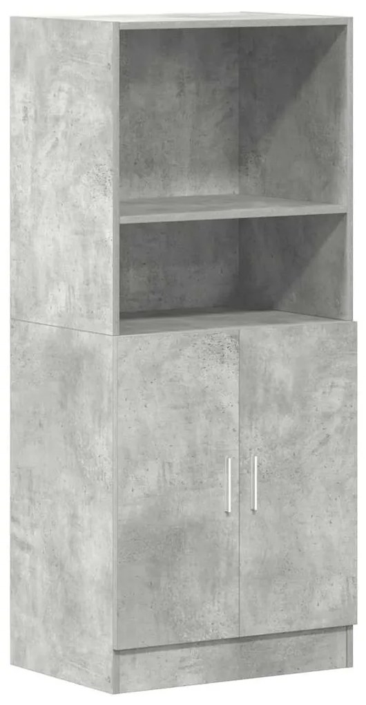 2 pcs armário de cozinha conjunto deriv. madeira cinza cimento