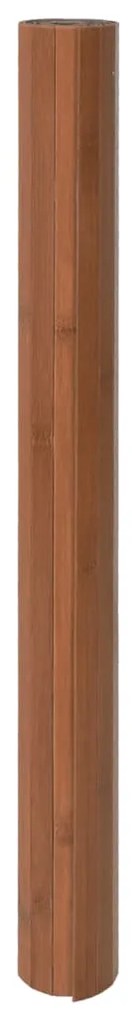 Tapete retangular 100x200 cm bambu castanho