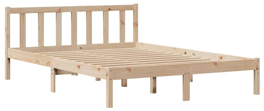 Cama sem colchão 120x200 cm madeira de pinho maciça