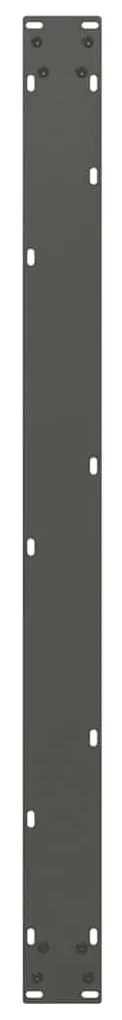 Pés para mesa de jantar em formato de U, 2 peças, antracite, 100x(72-7