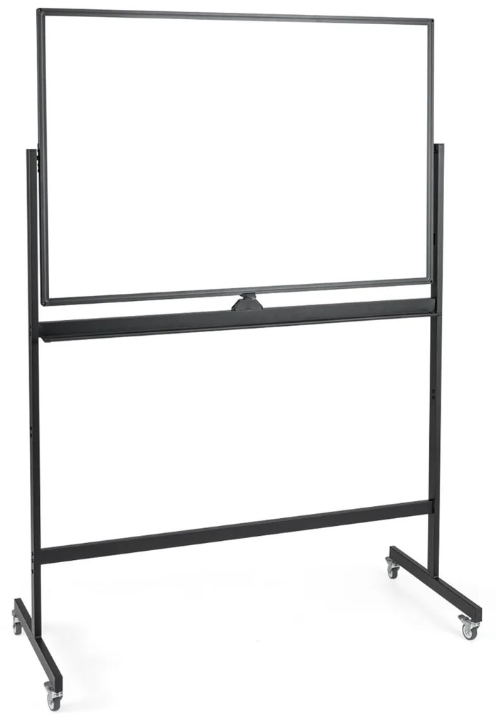 Quadro branco móvel reversível com altura ajustável - branco