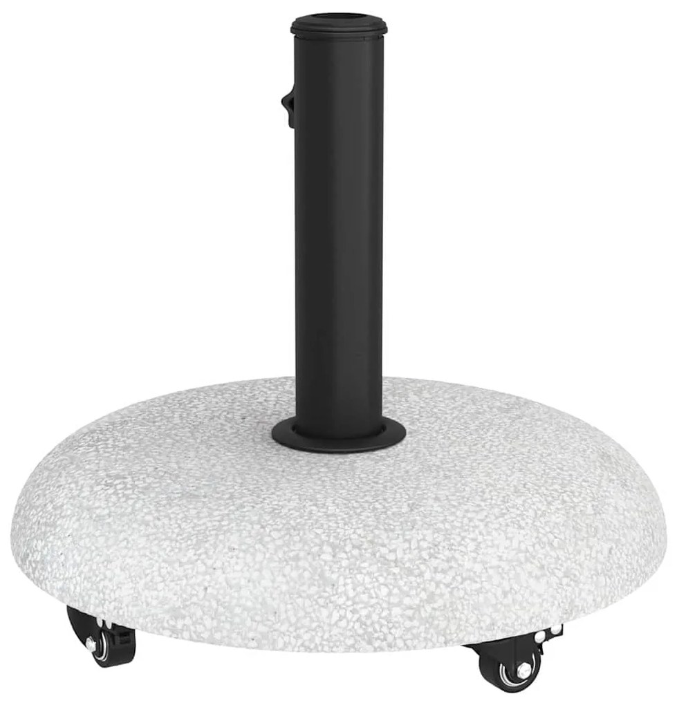 Base de Parasol com Rodas para Postes de 37/42/52/58mm - Cinza Claro e