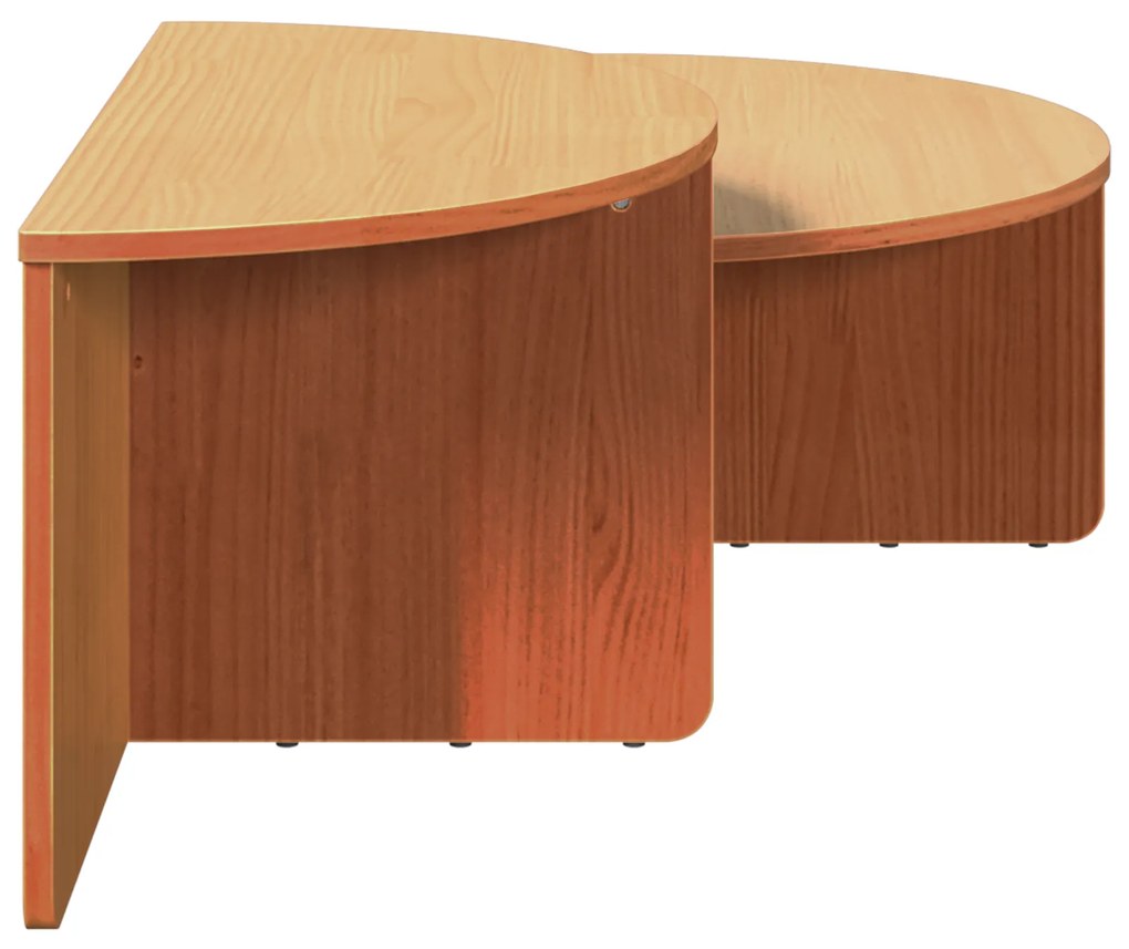 Mesa de centro 2 pcs Castanho-mel 79 x 39.5 x 40 cm