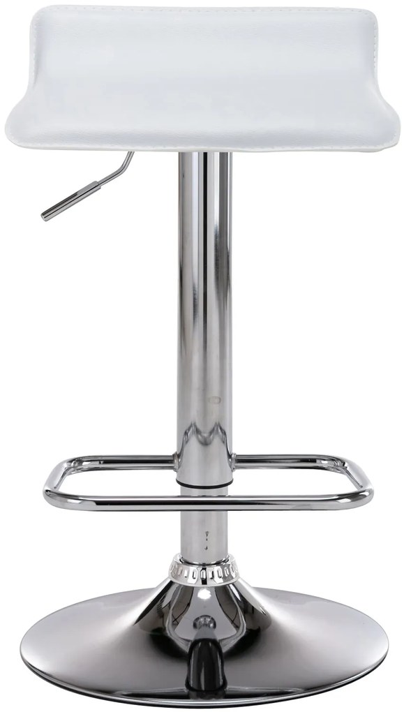 Conjunto de 2 bancos de bar Dyn 38 x 65-85 x 41 cm Branco