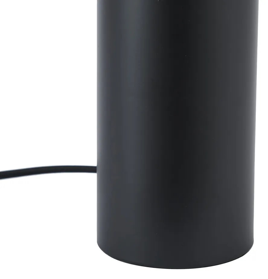 Candeeiro de mesa moderno preto 24cm - Cylinder Moderno
