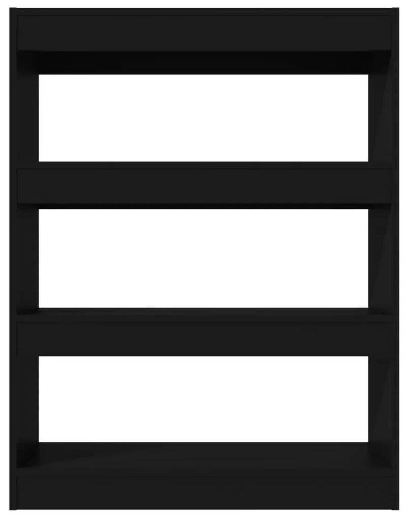 Estante/divisória madeira processada 80x30x103 cm preto