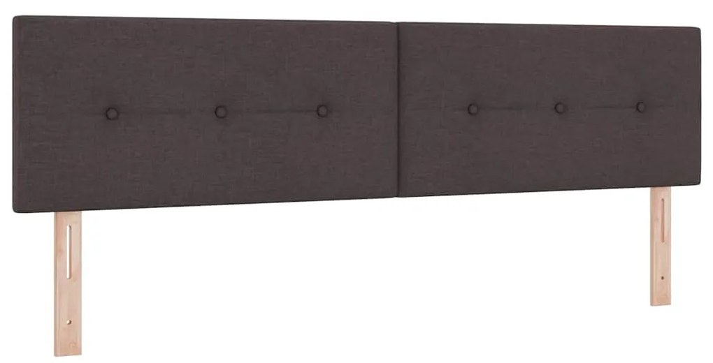 Cama Box Spring vidaXL com Colchão em Castanho Escuro, 180x200 cm de T